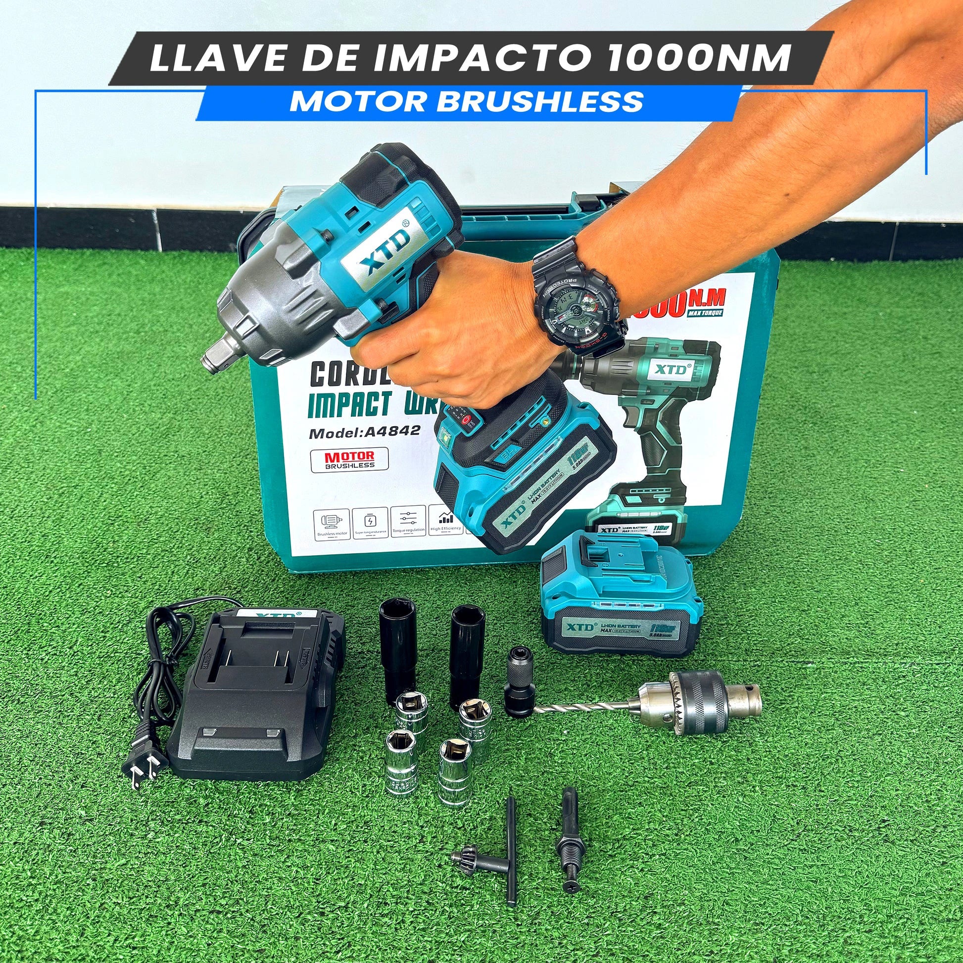 Sett de 2 Llave de Impacto 1000 NM